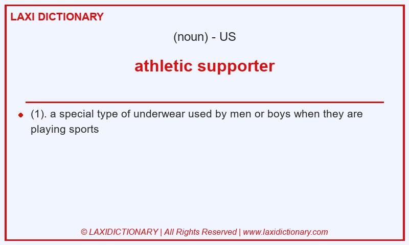 Definition athletic supporter in American English