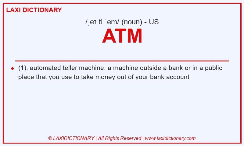 Definition ATM in American English