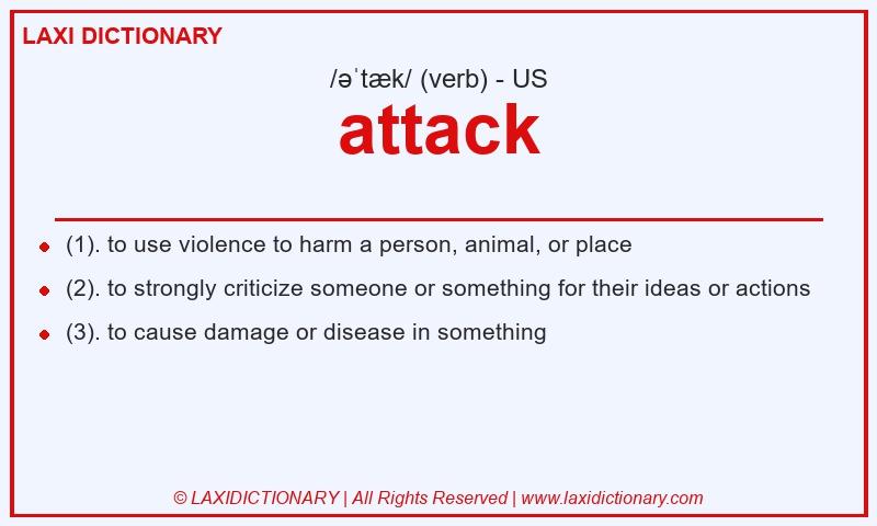 Definition attack in American English