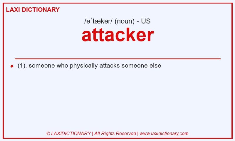 Definition attacker in American English