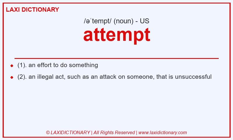 Definition attempt in American English