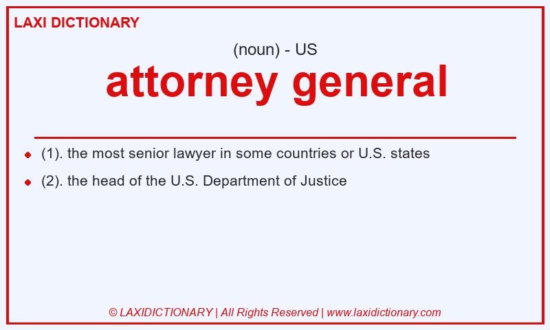 Definition attorney general in American English