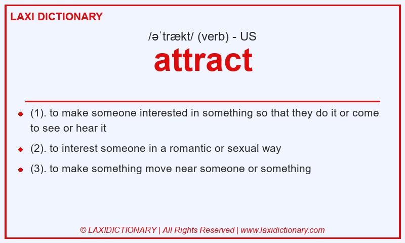 Definition attract in American English