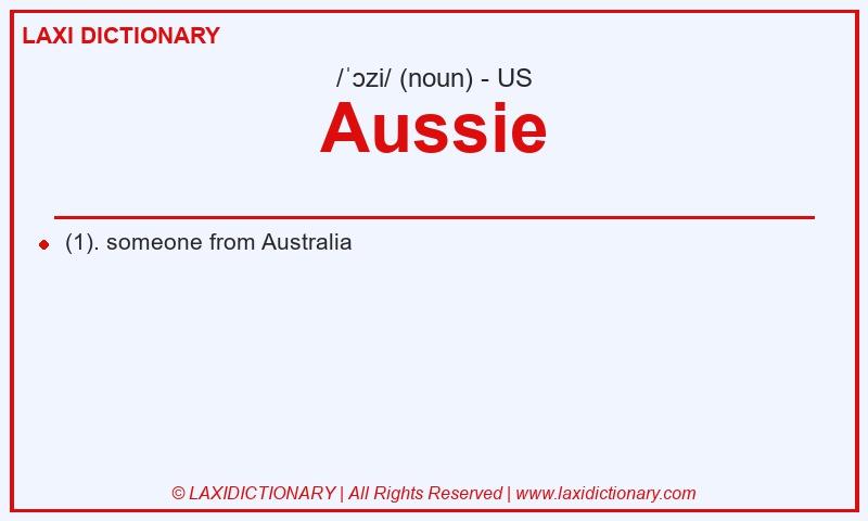 Definition Aussie in American English
