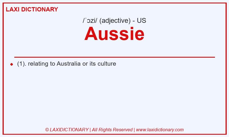 Definition Aussie in American English