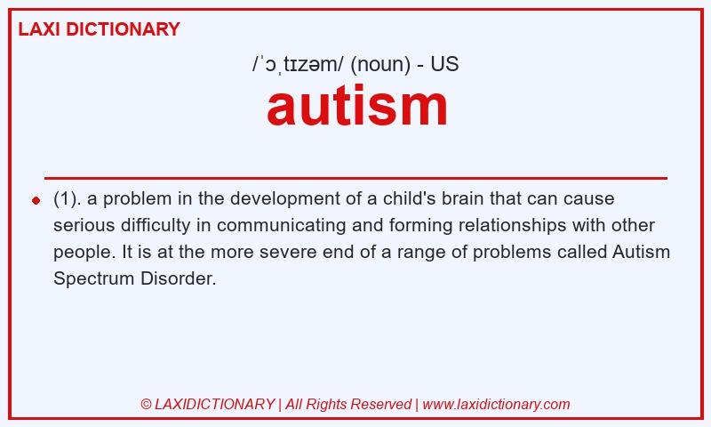 Definition autism in American English