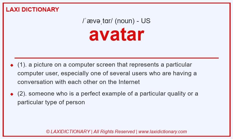 Definition avatar in American English