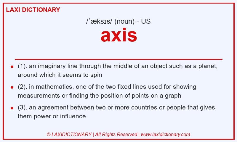 Definition axis in American English