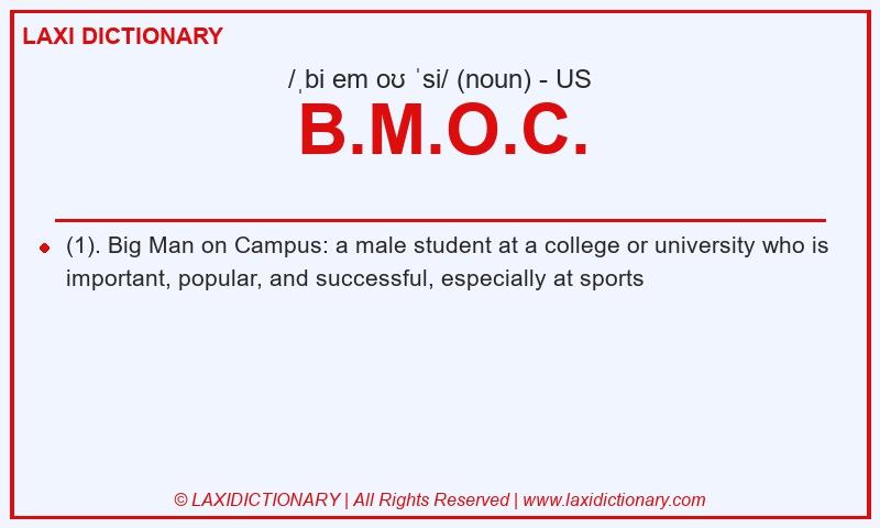 Definition B.M.O.C. in American English