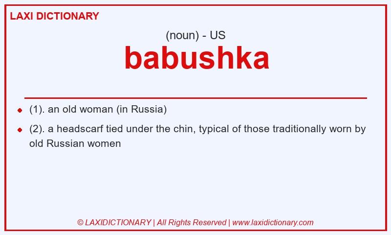 Definition babushka in American English