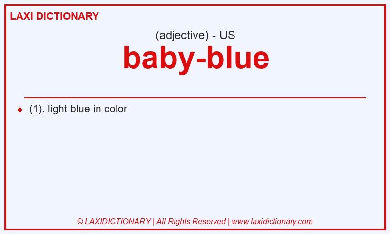 Definition baby-blue in American English
