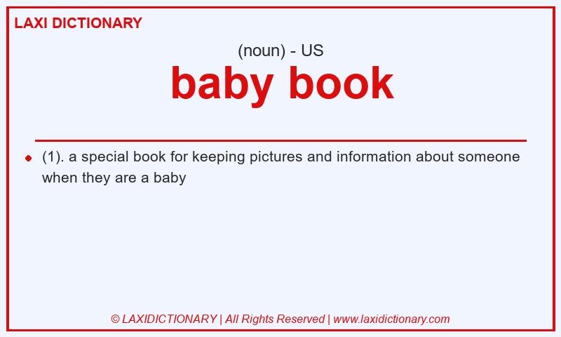 Definition baby book in American English