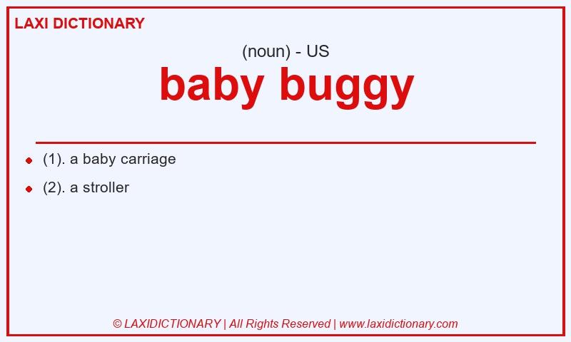 Definition baby buggy in American English
