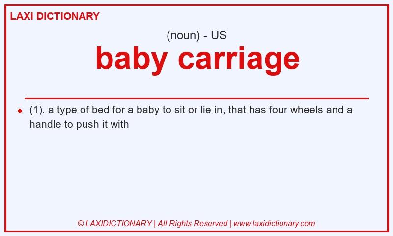 Definition baby carriage in American English