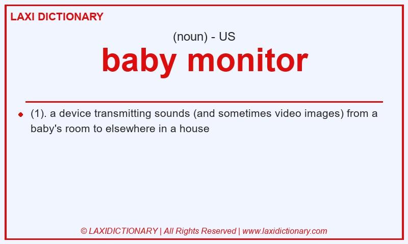 Definition baby monitor in American English