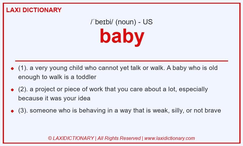 Definition baby in American English