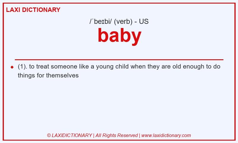 Definition baby in American English