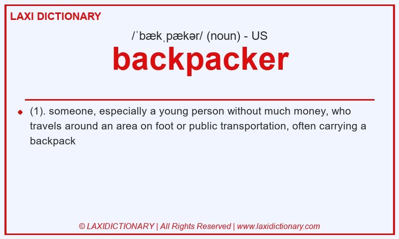 Definition backpacker in American English
