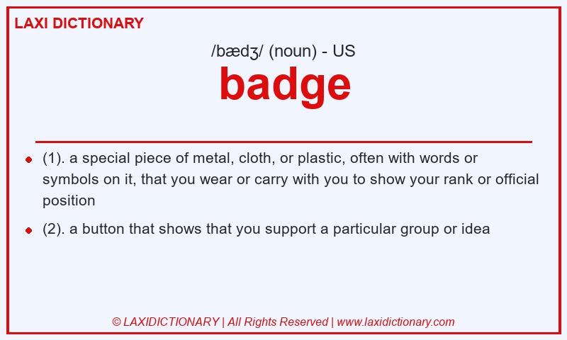 Definition badge in American English