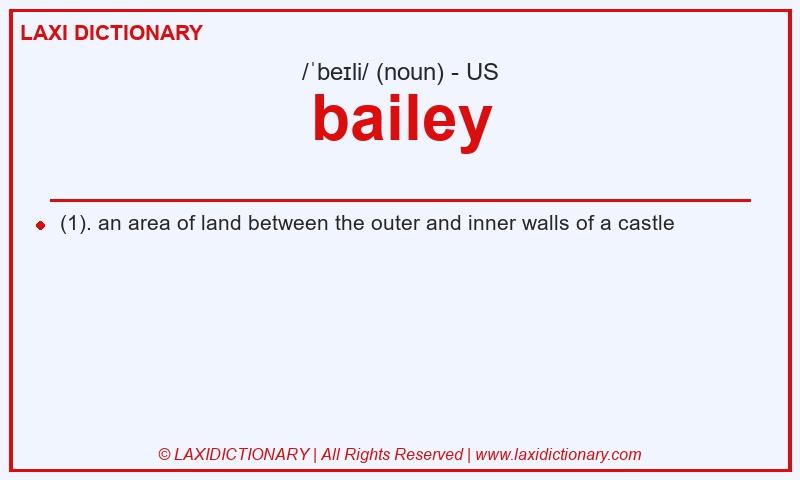 Definition bailey in American English