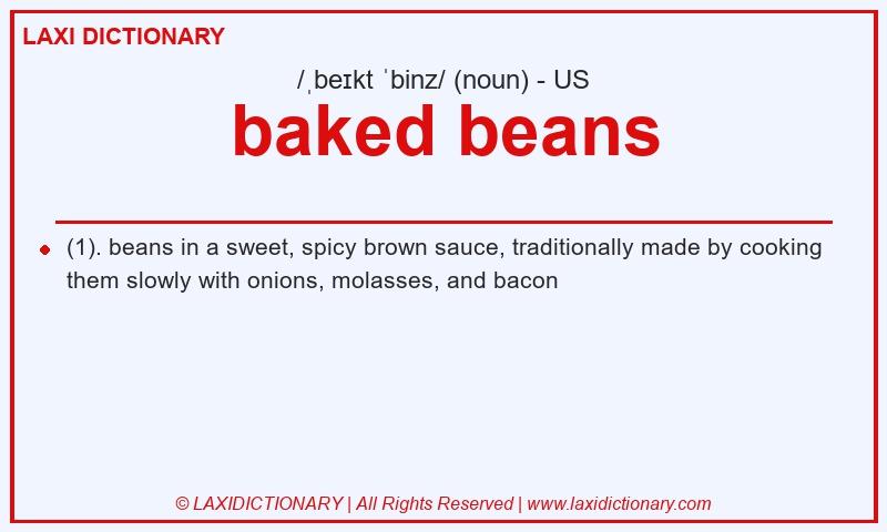 Definition baked beans in American English