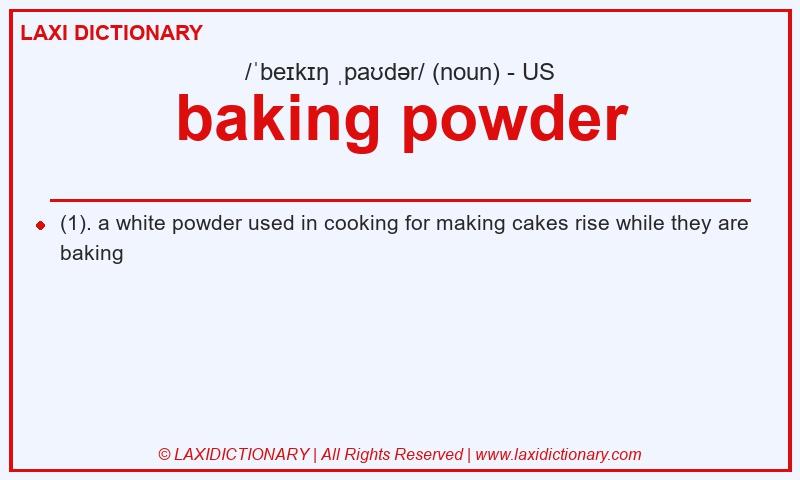 Definition baking powder in American English