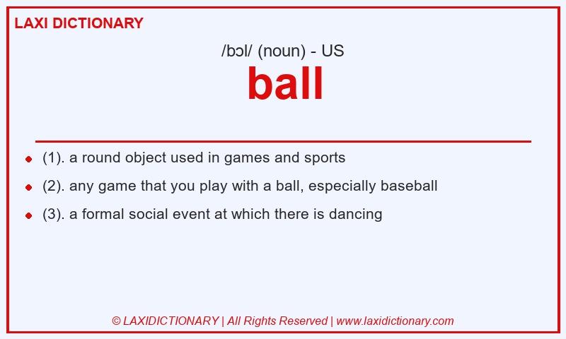 Definition ball in American English