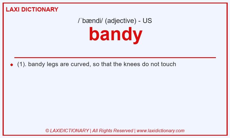 Definition bandy in American English