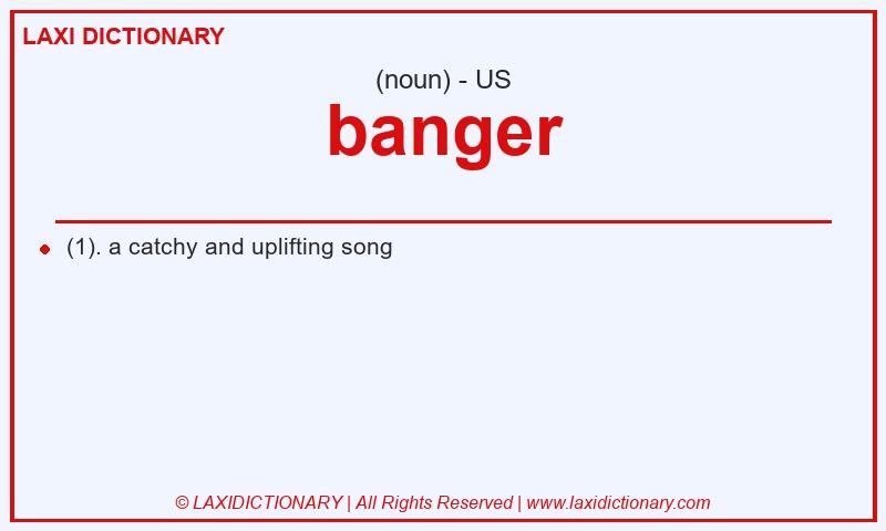 Definition banger in American English