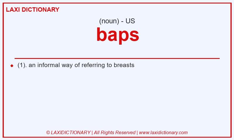 Definition baps in American English