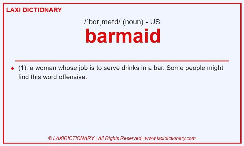 Definition barmaid in American English