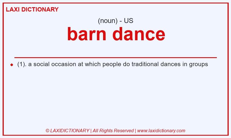 Definition barn dance in American English