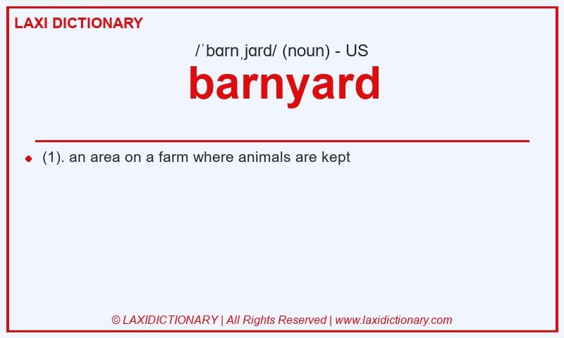 Definition barnyard in American English