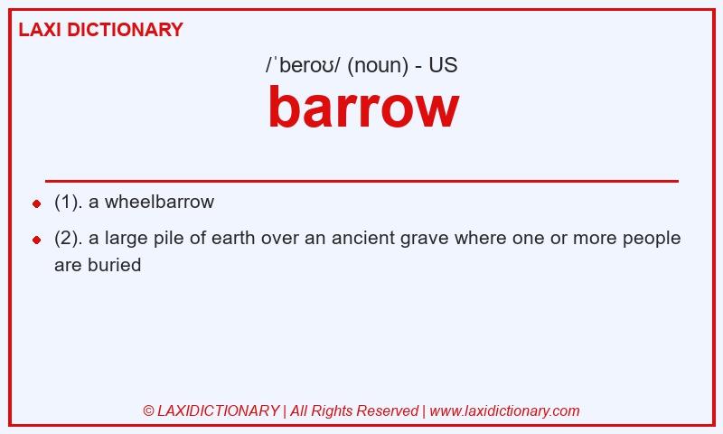 Definition barrow in American English