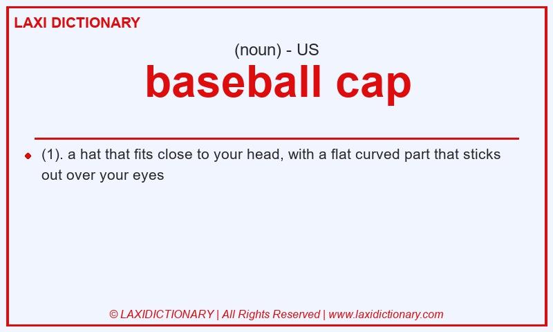 Definition baseball cap in American English