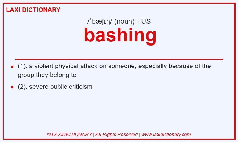 Definition bashing in American English
