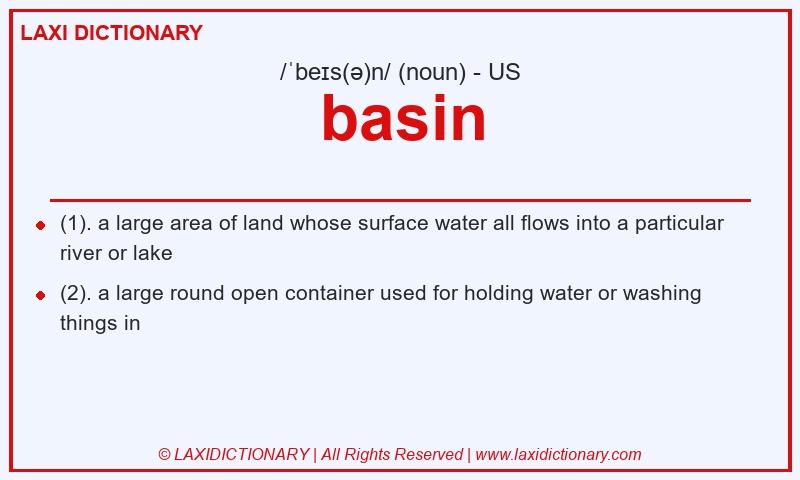 Definition basin in American English