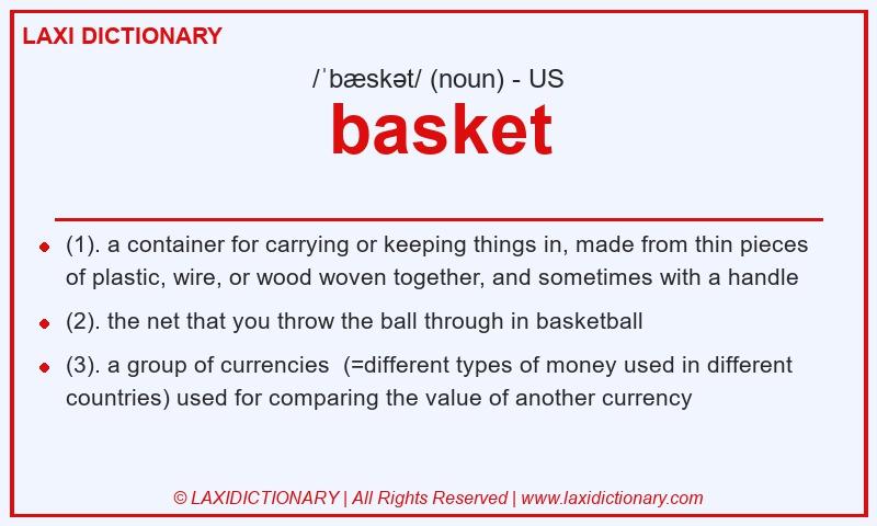 Definition basket in American English
