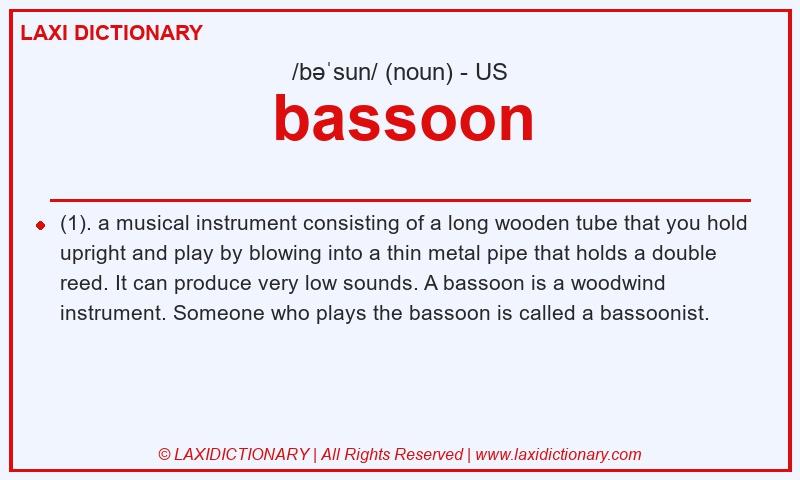 Definition bassoon in American English
