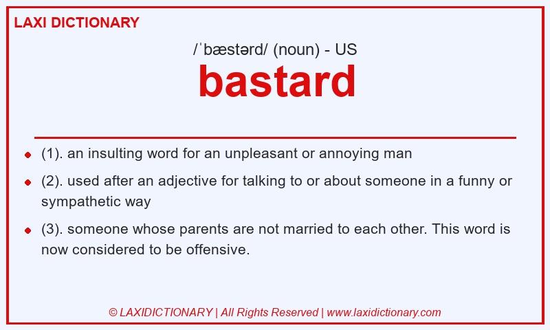 Definition bastard in American English