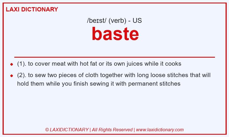 Definition baste in American English