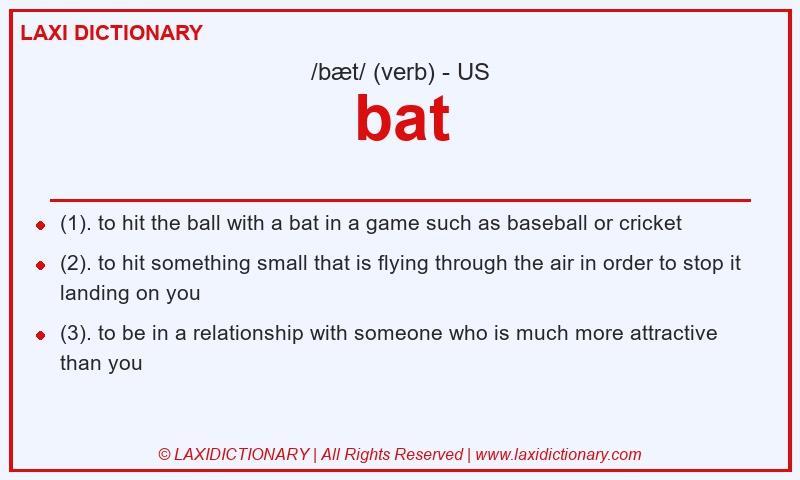 Definition bat in American English