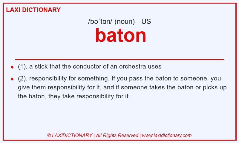 Definition baton in American English