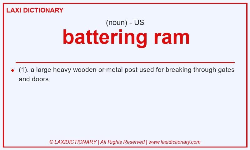 Definition battering ram in American English