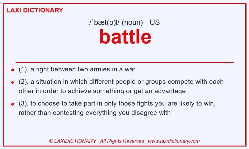 Definition battle in American English