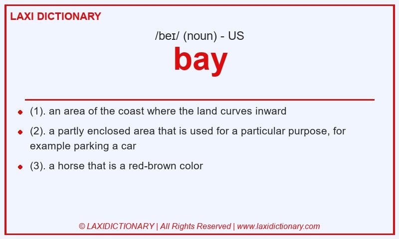 Definition bay in American English