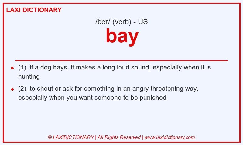 Definition bay in American English