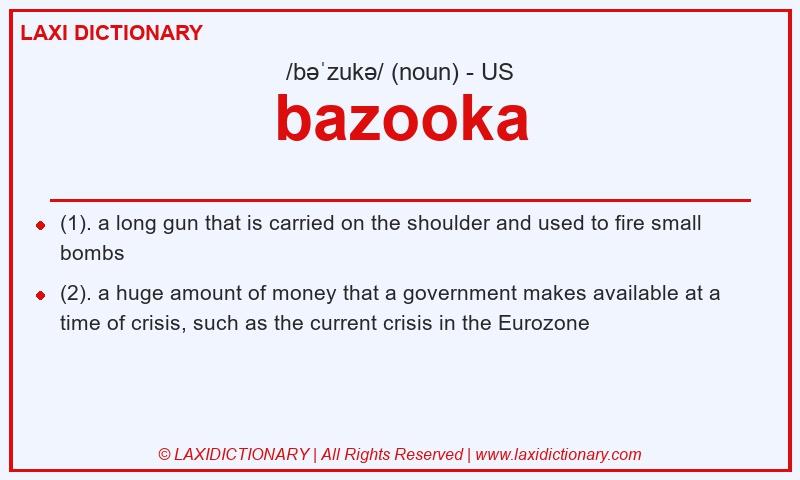Definition bazooka in American English