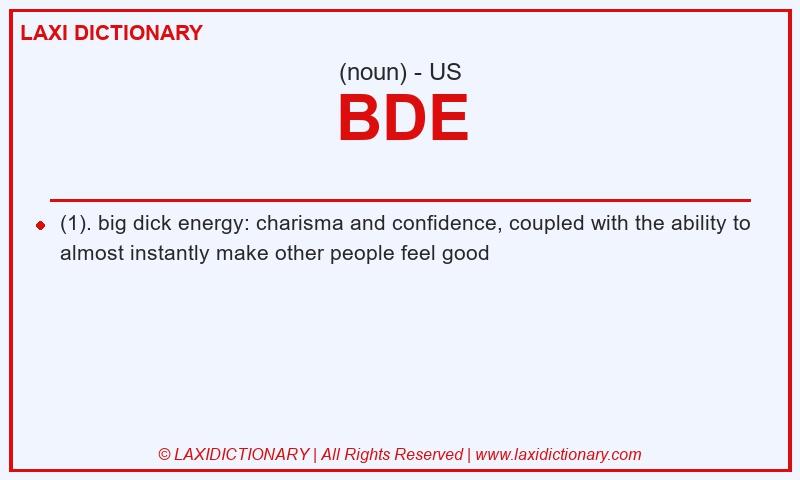 Definition BDE in American English
