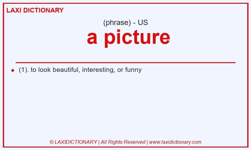 Definition  a picture in American English